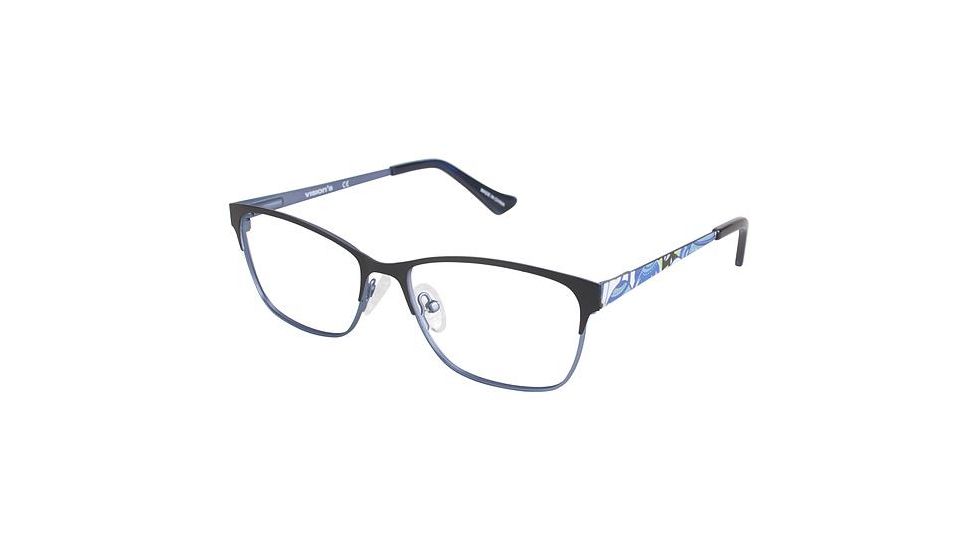 Visions 233 Eyeglass Frames - Frame MATTE NAVY, Size 53/15mm VIVISION23303