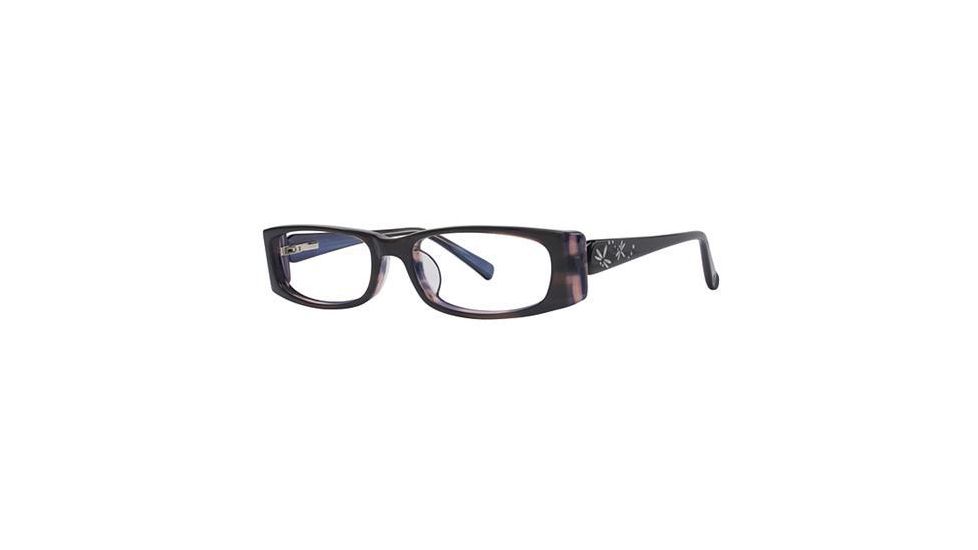 Visions 172 Eyeglass Frames - Frame Black/Purple, Size 50/16mm VIVISION17201