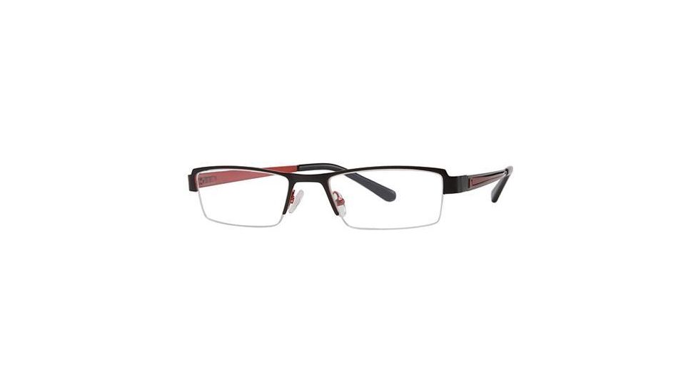 Visions 178 Eyeglass Frames - Frame Black/Red, Size 50/18mm VIVISION17801