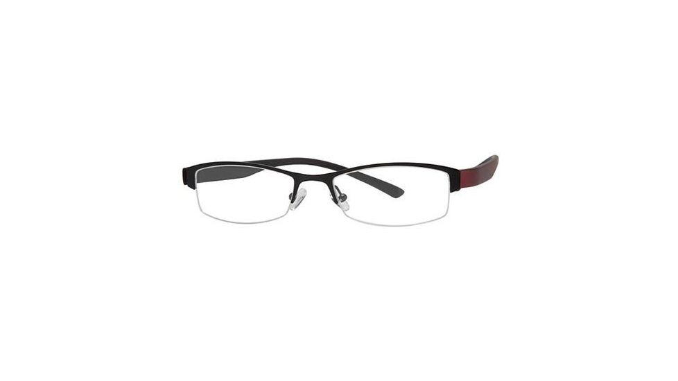 Visions 181 Eyeglass Frames - Frame Black/Burgundy, Size 51/17mm VIVISION18103