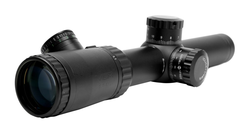 Vism 1.1-4X24 Evolution Series Scope Rifle Scope - P4 Sniper Glass Etched Reticle VEVOFP11424G