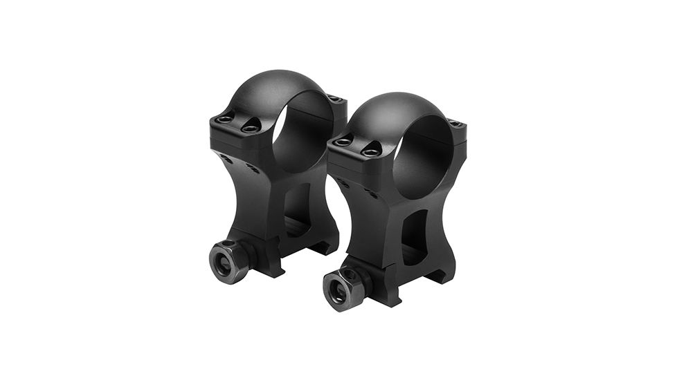 VISM 1In Hunter Rifle Scope Rings/1.5In Height, Black VR1H15