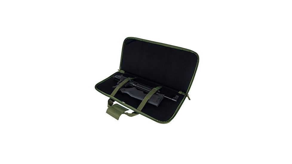 VISM 28in. AR15 &amp; AK Carbine Pistol Case, Green CVCP2960G-28