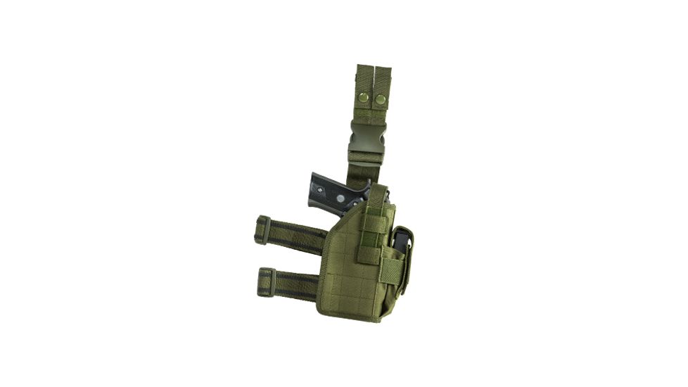 VISM 2954 Universal Drop Leg Holster, Green CVDLHOL2954G