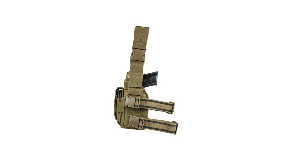 VISM 2954 Universal Drop Leg  Holster, Tan CVDLHOL2954T