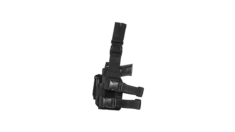 VISM 2954 Universal Drop Leg Universal Holster, Black CVDLHOL2954B