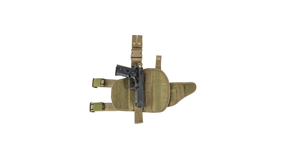 VISM 2955 Tactical Drop Leg Adjustable Holster, Tan CVDLHOL2955T