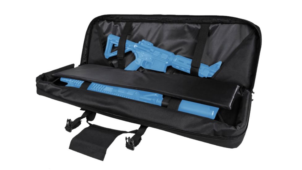 VISM 36in Double Carbine Gun Case, Black CVDC2946B-36
