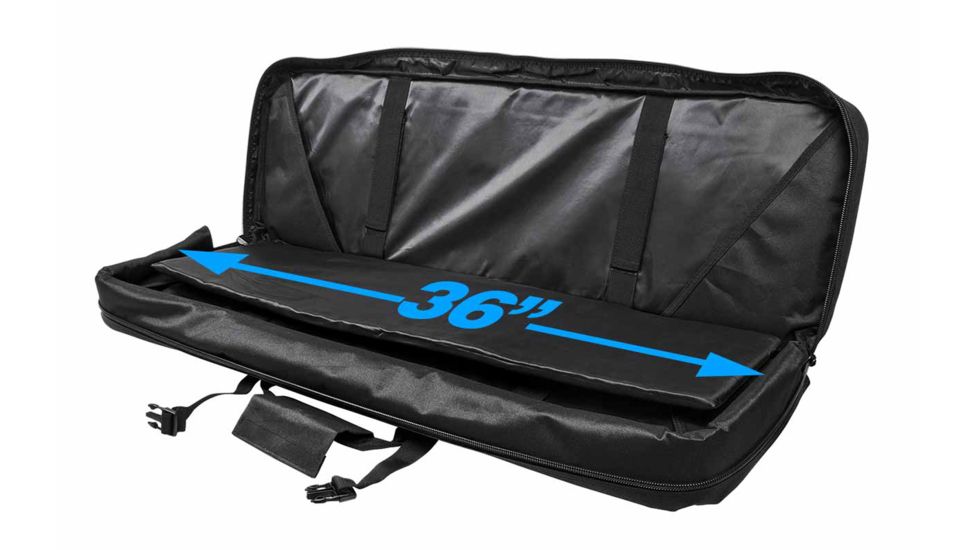 VISM 36in Double Carbine Gun Case, Black CVDC2946B-36