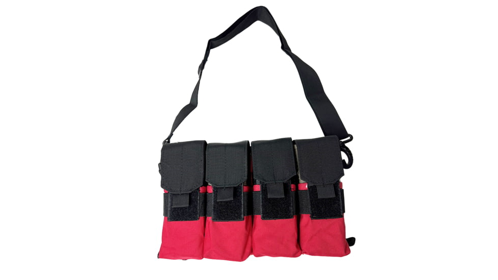 VISM 8x AR Magazine Carrier Pouch, Red, CVMARC3044R