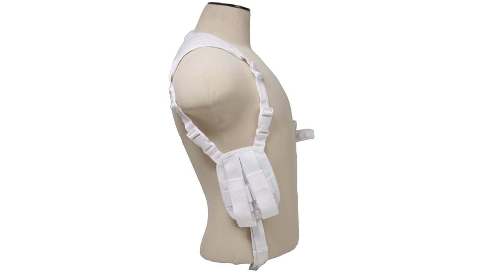 VISM Ambidextrous Shoulder Holster, White, CV2909WH