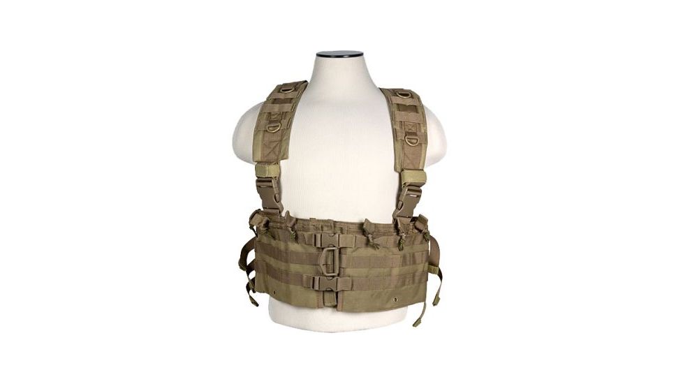 VISM AR Chest Rig w/Quick Detach Buckles - Tan CVARCR2922T