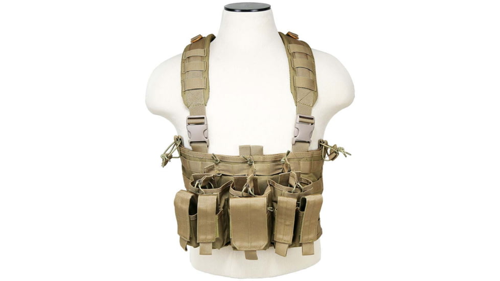 VISM AR &amp; Pistol Mags Chest Rig, Tan, CVARPCR3031T