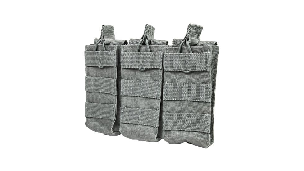 VISM AR PVC Triple Magazine Pouch, Urban Gray, 8.75in. L x 6.5in. W x 0.5in. H 196654