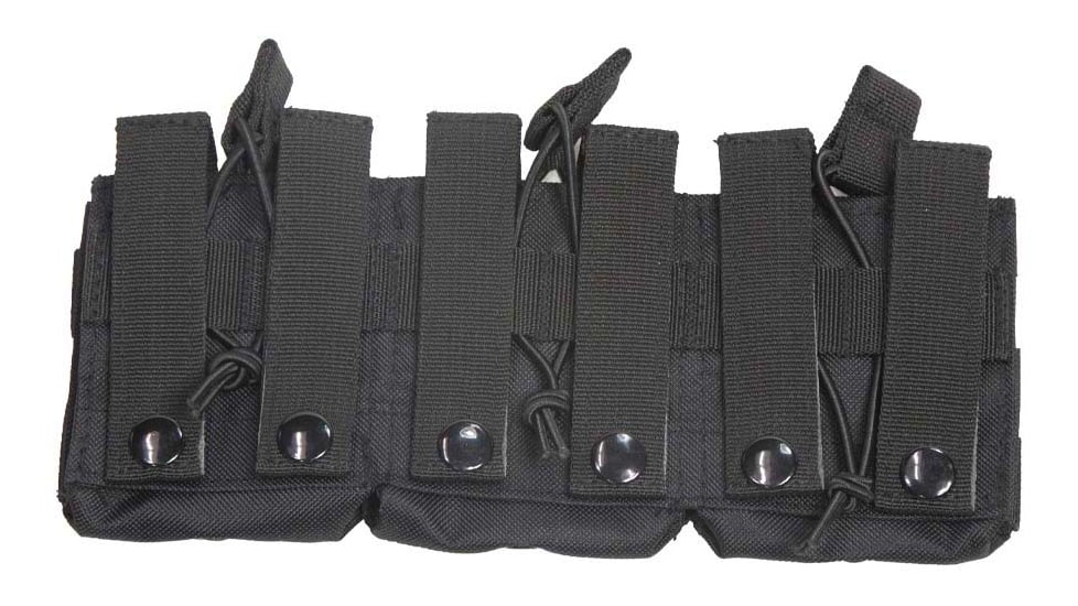 VISM AR10/ M1A/ FAL Triple Mag Pouch, Black, CV3083MP3042B