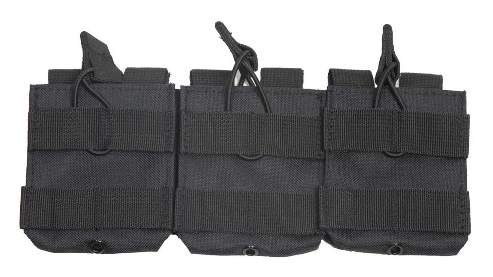 VISM AR10/ M1A/ FAL Triple Mag Pouch, Black, CV3083MP3042B