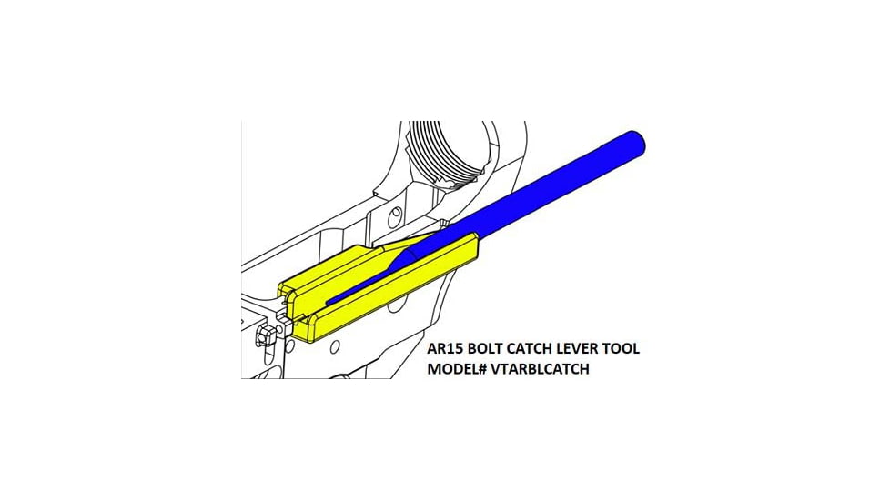VISM AR15 Bolt Catch Lever Tool, Blue &amp; Black, VTARBLCATCH