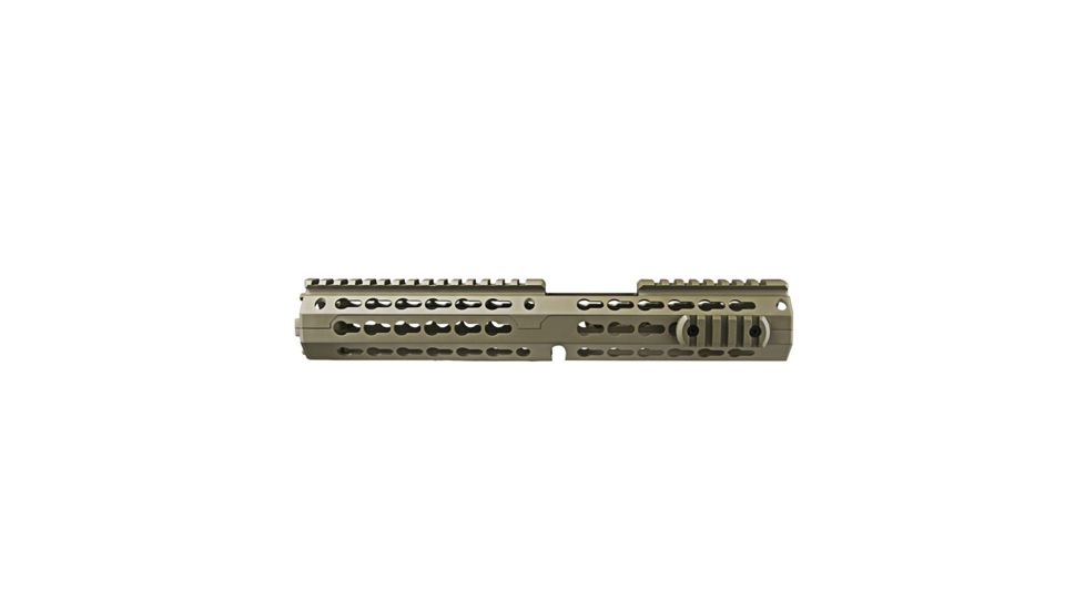 VISM AR15 Keymod Handguard/ Two Piece/ Drop In Fit/ Carbine Extended Handguard Length/ 13 L, Tan VMARKMCET