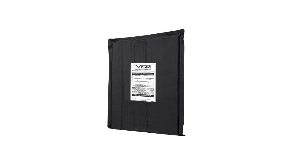 Vism Ballistic Soft Panel-Rectangle Cut 10in X12in, Black BSF1012