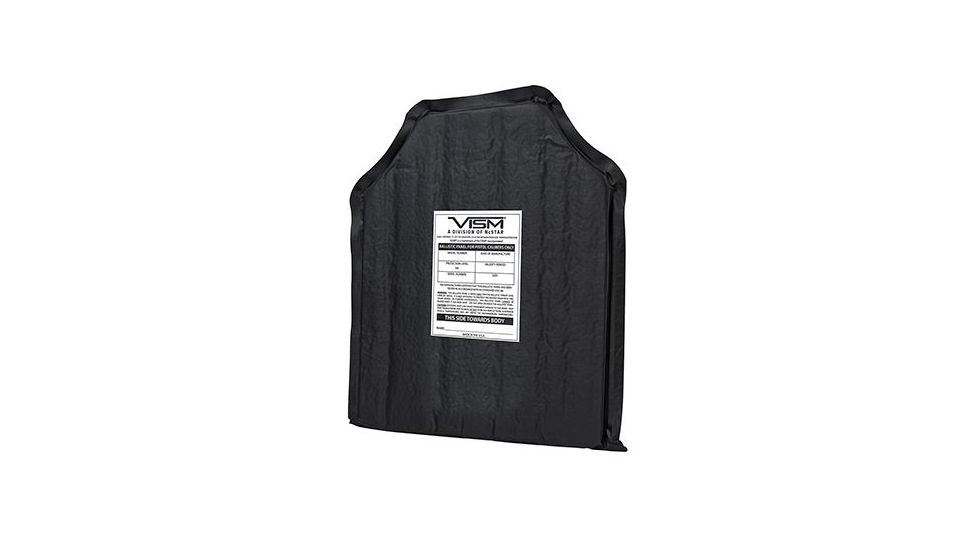 Vism Ballistic Soft Panel -Shooters Cut 10in X12in, Black BSC1012