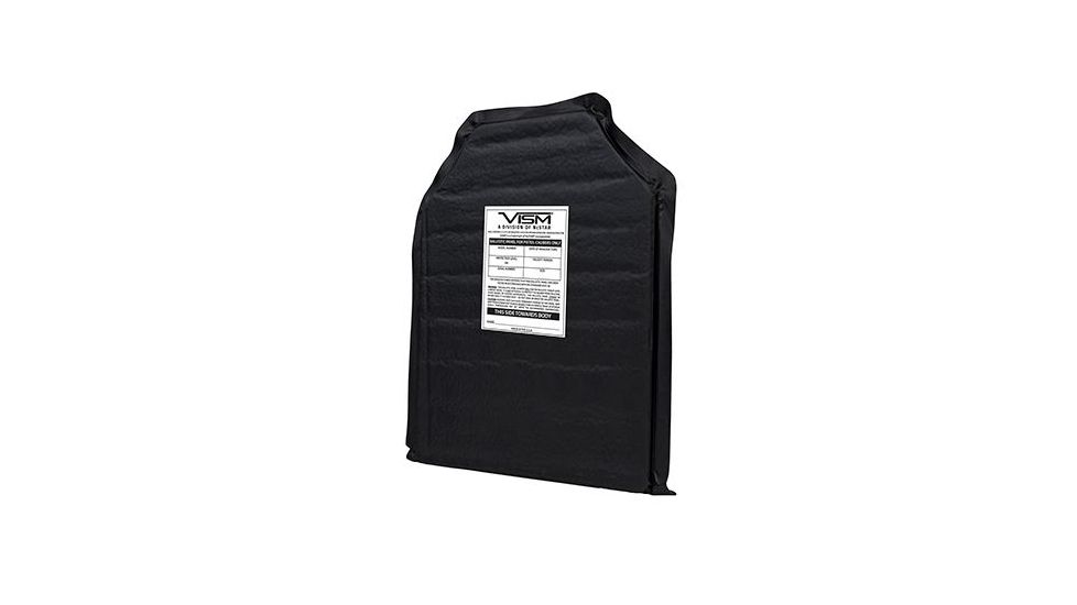 Vism Ballistic Soft Panel -Shooters Cut 11in X14in, Black BSC1114