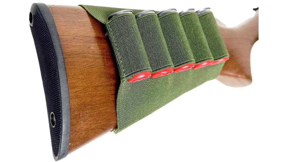 VISM ButtStock Shot Shell Holder, Green, CVSSG2994G