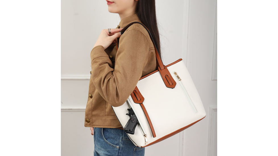 VISM BW0826 PU Leather Purse, Beige, BW0826BG