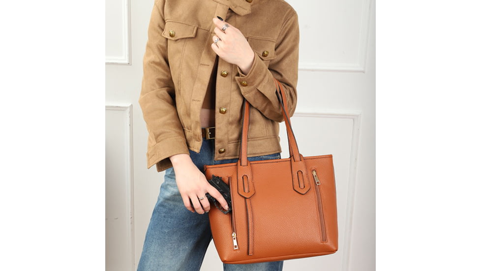 VISM BW0826 PU Leather Purse, Brown, BW0826BR