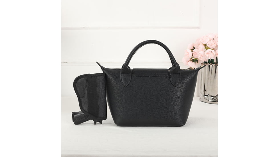 VISM BW0827 PU Leather Purse, Black, BW0827B