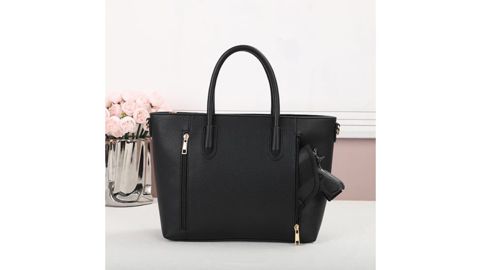 VISM BW1160 PU Leather Purse, Black, BW1160B