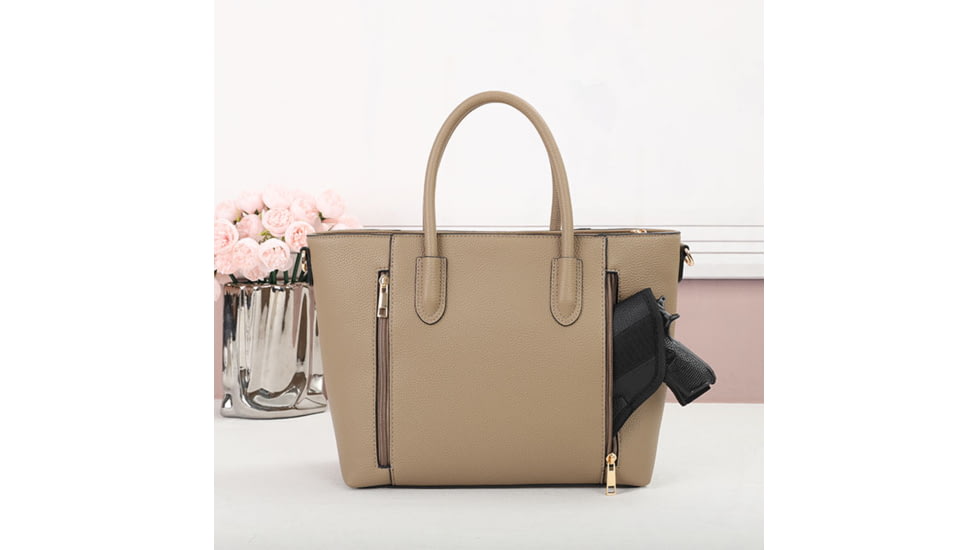 VISM BW1160 PU Leather Purse, Tan, BW1160T
