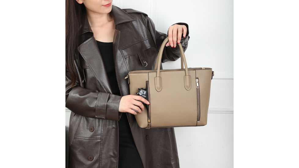 VISM BW1160 PU Leather Purse, Tan, BW1160T