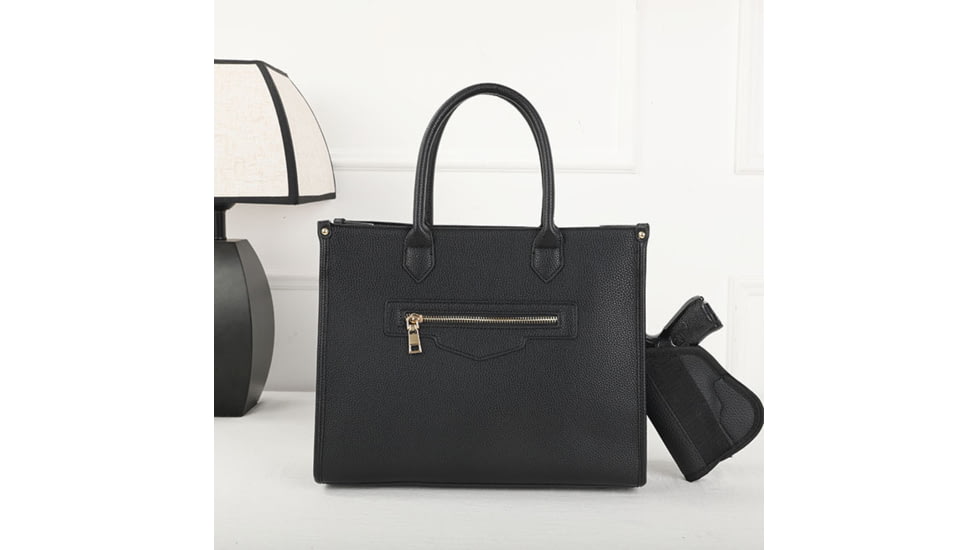 VISM BW1218 PU Leather Purse, Black, BW1218B