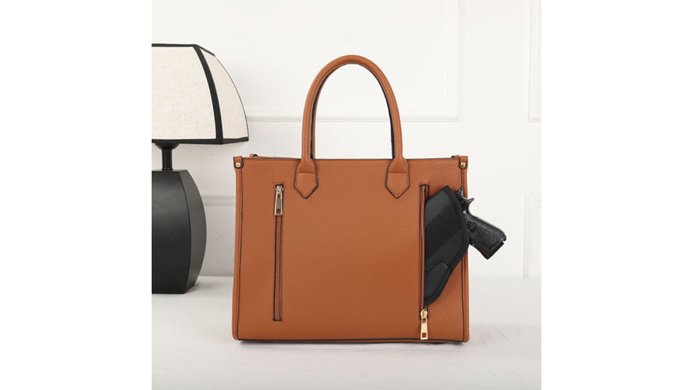 VISM BW1218 PU Leather Purse, Brown, BW1218BR