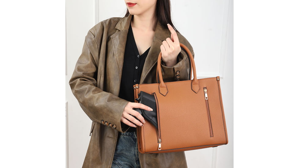 VISM BW1218 PU Leather Purse, Brown, BW1218BR