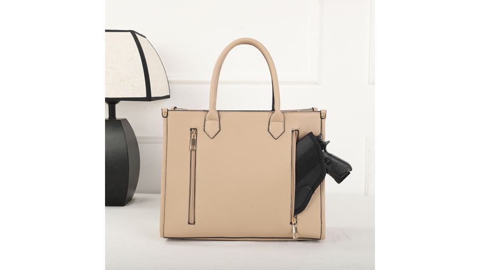 VISM BW1218 PU Leather Purse, Tan, BW1218T