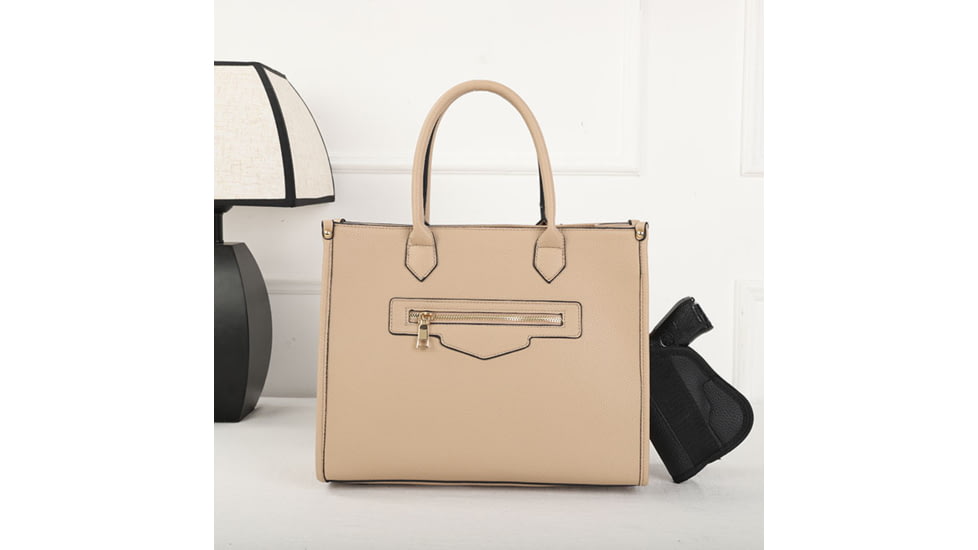 VISM BW1218 PU Leather Purse, Tan, BW1218T