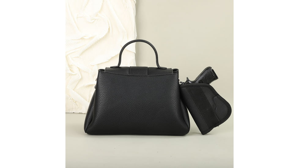 VISM BW2306 PU Leather Purse, Black, BW2306B