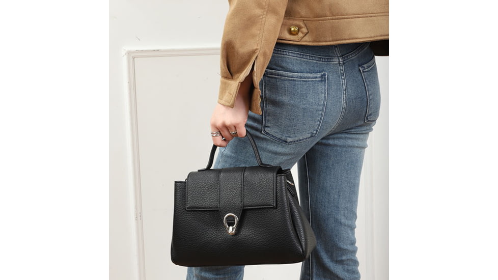 VISM BW2306 PU Leather Purse, Black, BW2306B