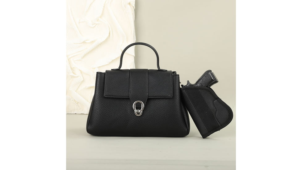 VISM BW2306 PU Leather Purse, Black, BW2306B