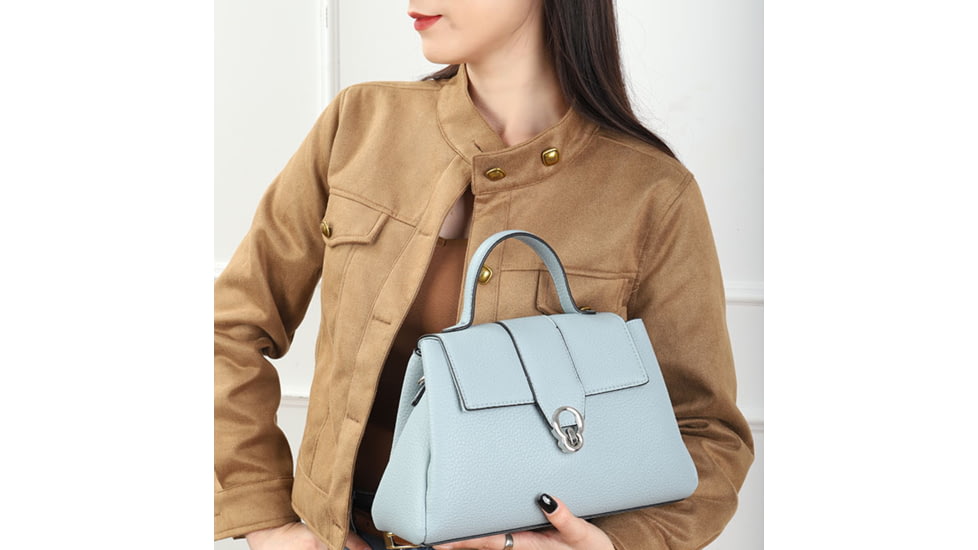 VISM BW2306 PU Leather Purse, Blue, BW2306BL