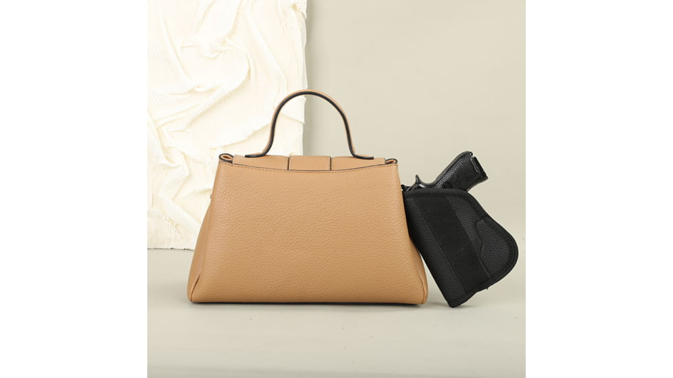 VISM BW2306 PU Leather Purse, Tan, BW2306T