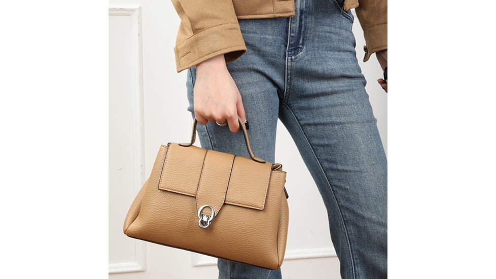 VISM BW2306 PU Leather Purse, Tan, BW2306T