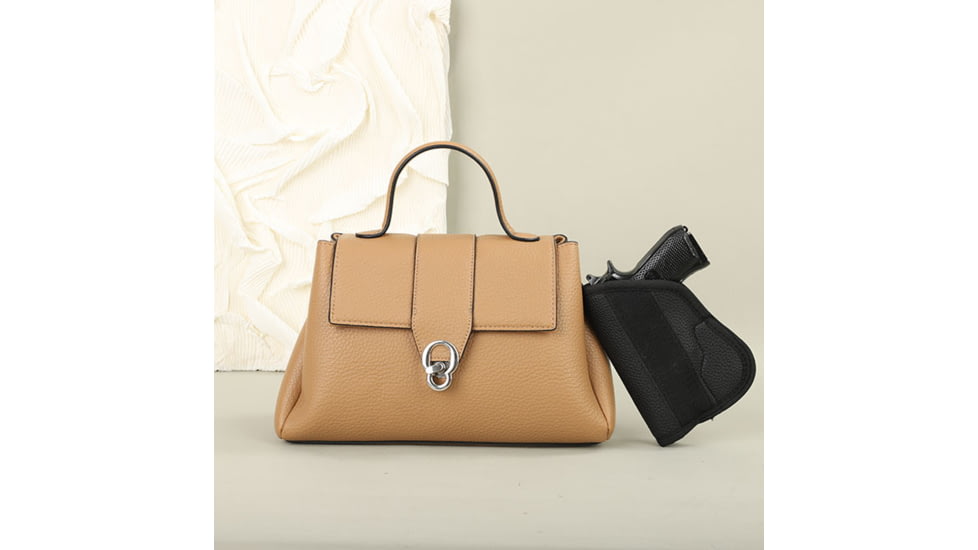 VISM BW2306 PU Leather Purse, Tan, BW2306T