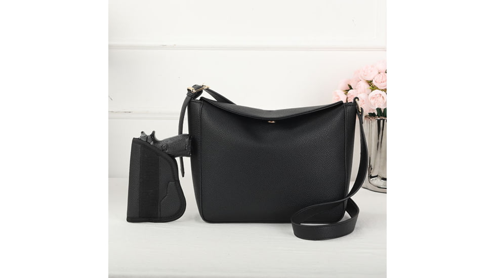 VISM BW2382 PU Leather Purse, Black, BW2382B
