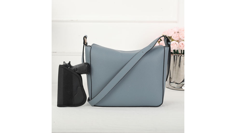 VISM BW2382 PU Leather Purse, Blue, BW2382BL