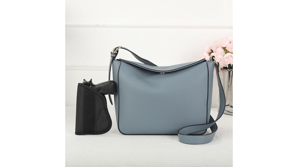 VISM BW2382 PU Leather Purse, Blue, BW2382BL