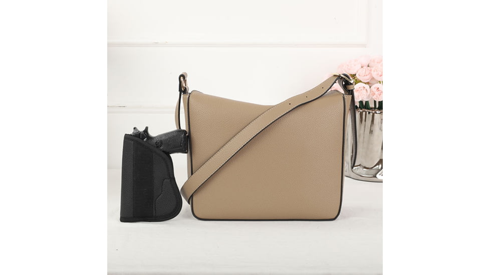 VISM BW2382 PU Leather Purse, Tan, BW2382T