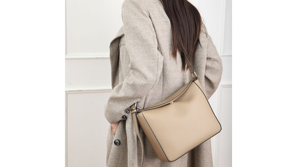 VISM BW2382 PU Leather Purse, Tan, BW2382T