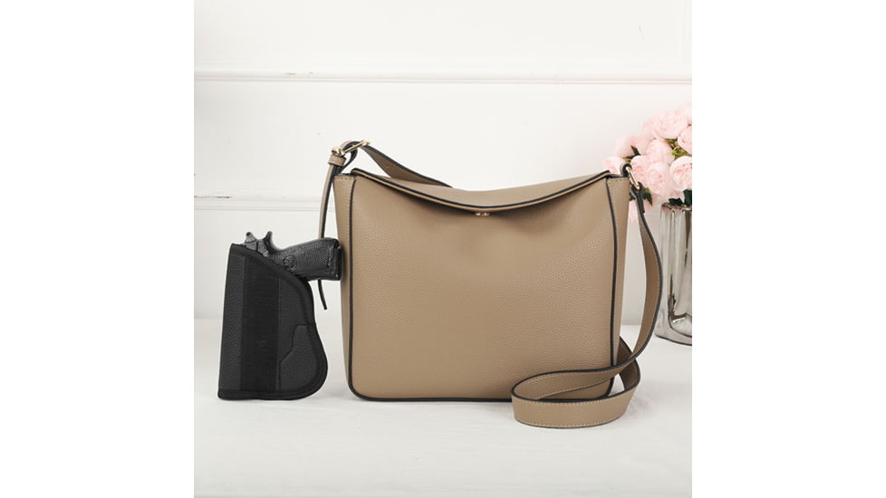 VISM BW2382 PU Leather Purse, Tan, BW2382T